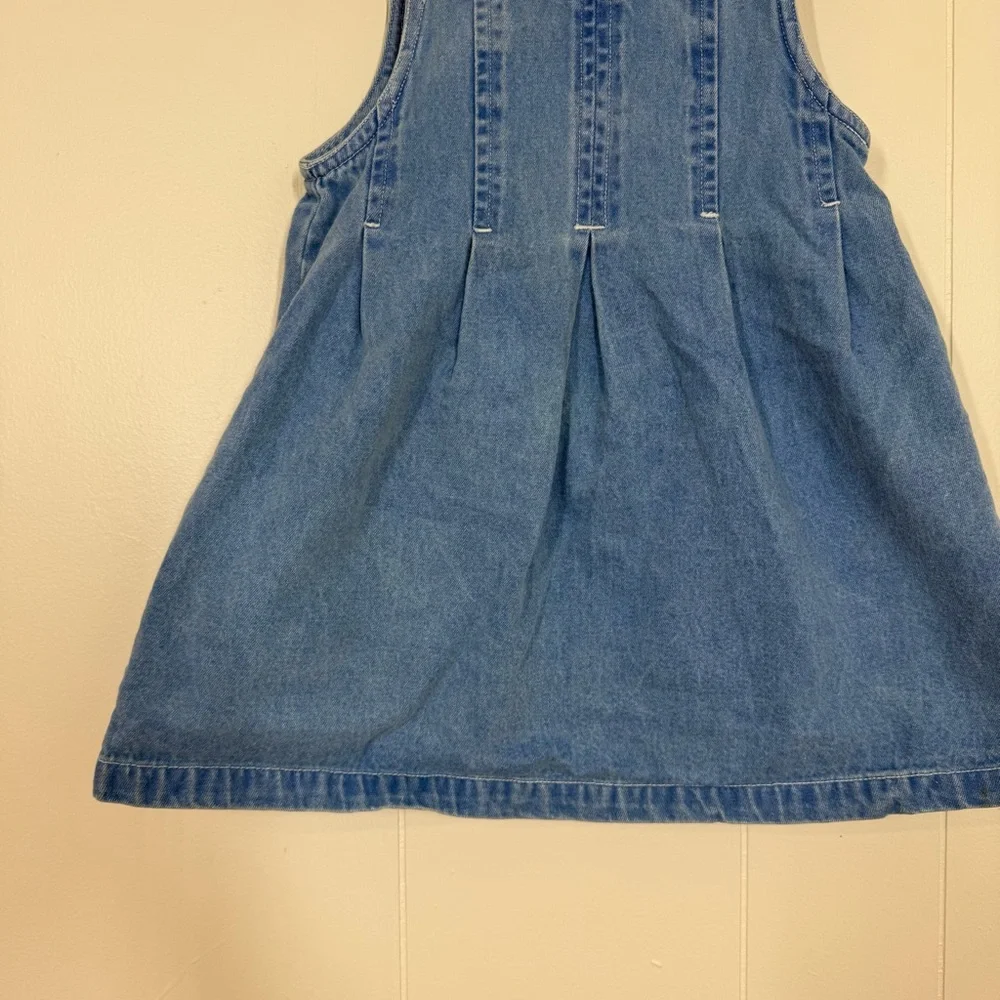 Cherokee Vintage Pleated Denim Overall Dress